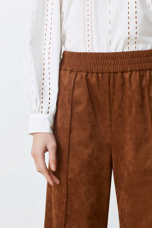 Johan Wide Leg Faux Suede Pant