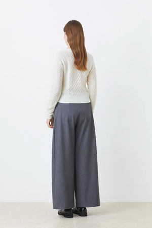Jason Wide-Leg Belted Trousers