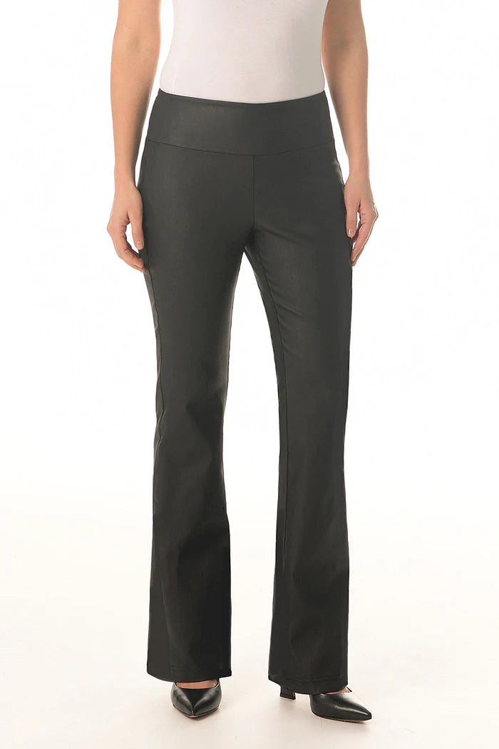 Waxed Slip-On Flare Pant
