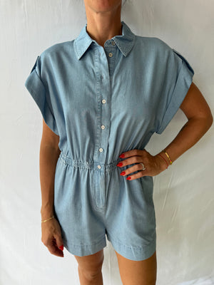 Light Denim Romper