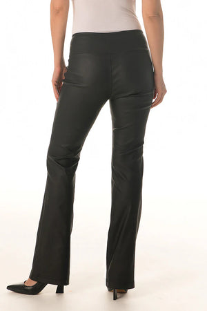 Waxed Slip-On Flare Pant