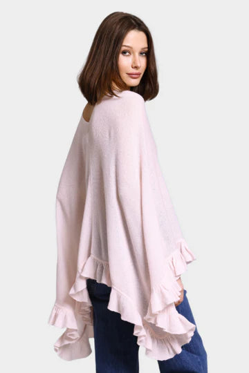Cashmere Ruffle Ruana
