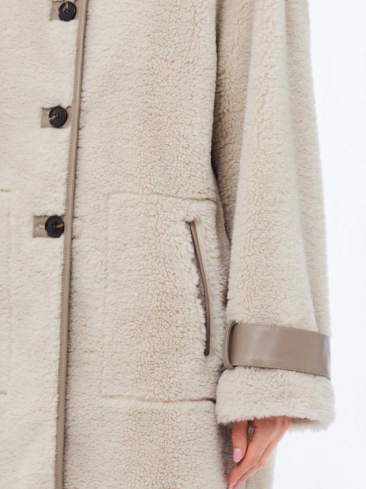 Sherling Faux Fur Coat