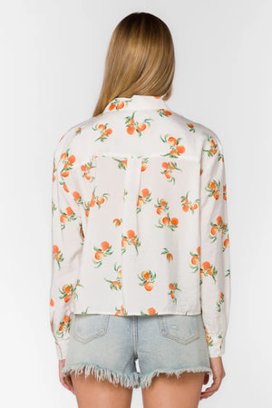 Ellery Peach Boxy Blouse