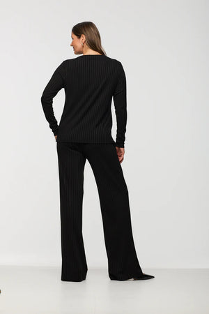 Luxe Rib Boat Neck Top