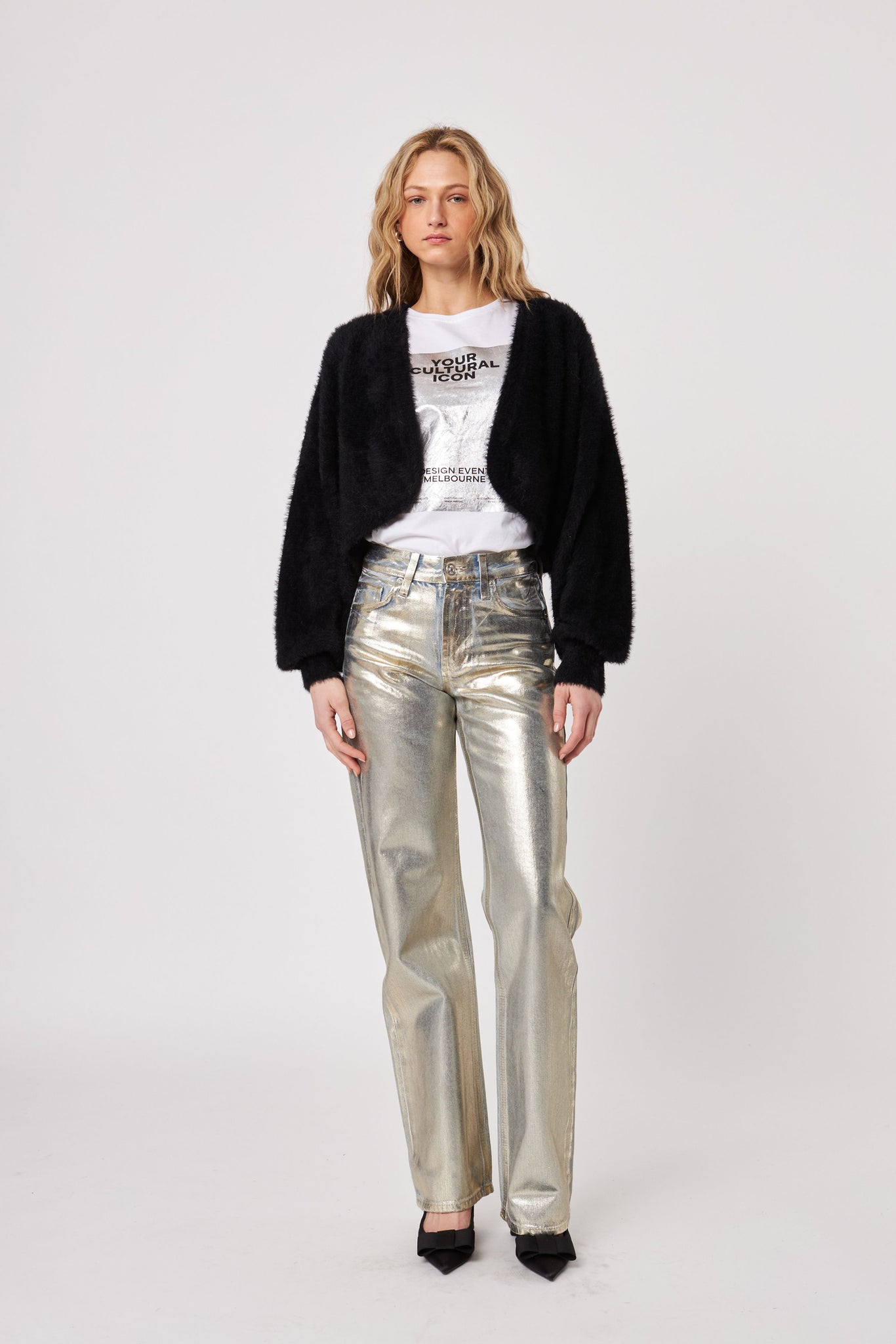 Emmer Fuzzy Knit Balero