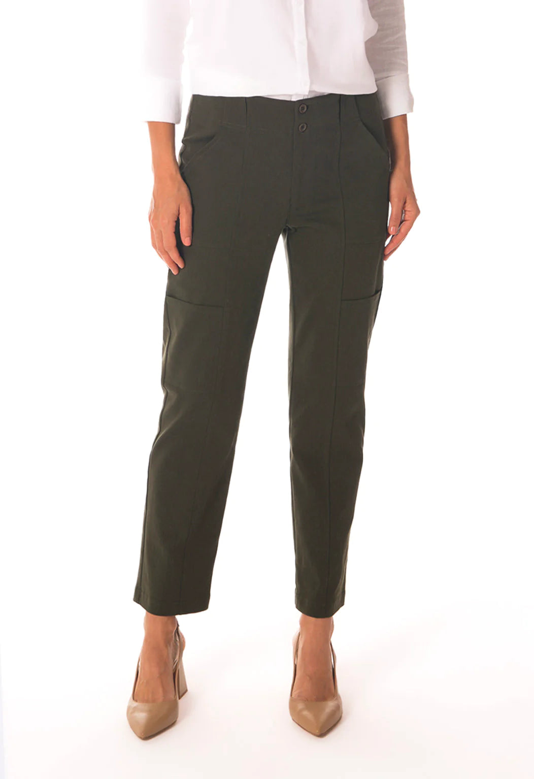 Crop Straight Leg Cargo Pant