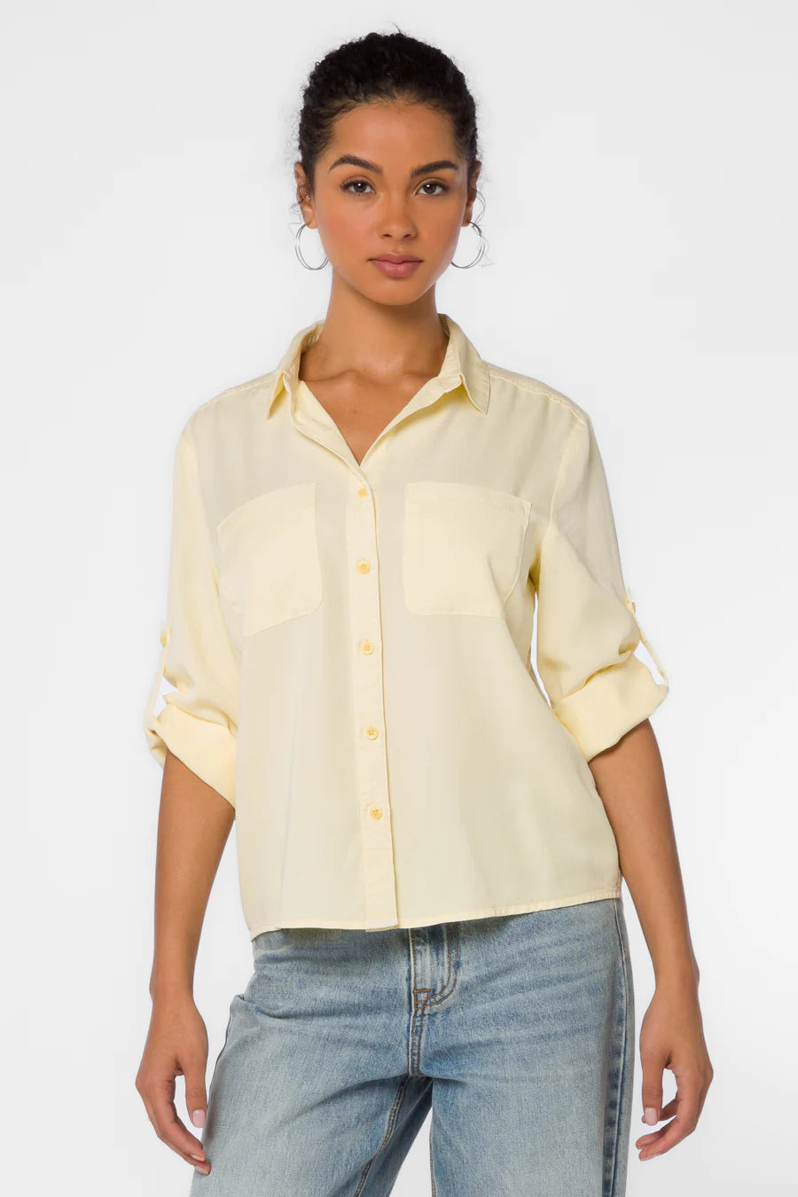 Lucia Pastel Yellow Shirt