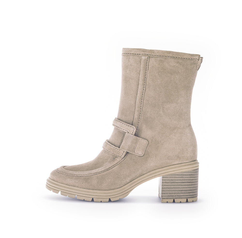 Front Buckle Suede Boot