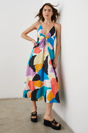 Sabina Colourblock Maxi Dress