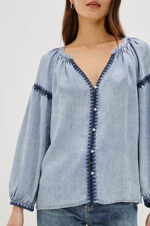 Toshi Chambray Blouse