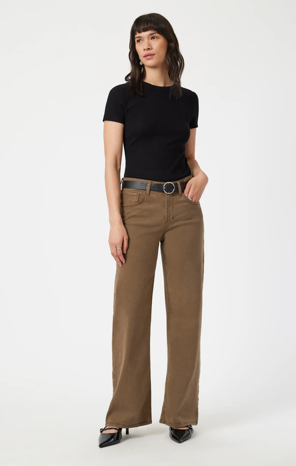 Alena High Rise Straight Leg Pant