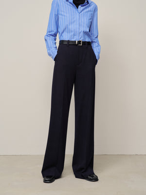 Navy Wide Leg Pant