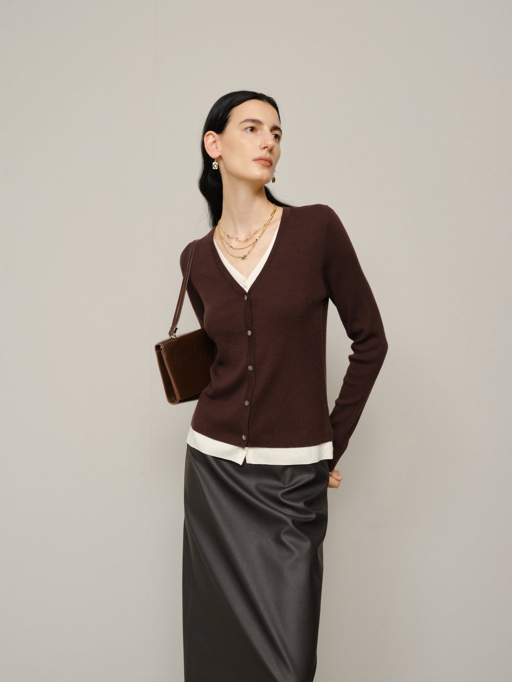 Layered Cardigan