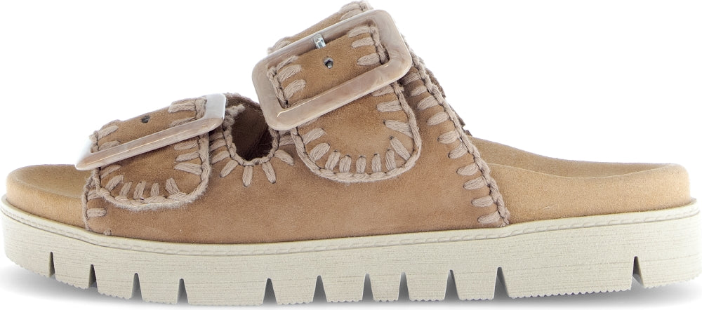 Gabor Top Stitch Double Buckle Slide