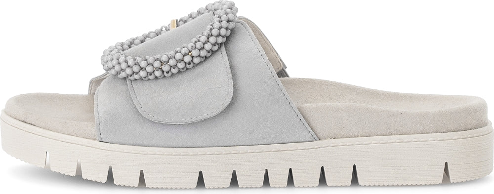 Gabor Slip On Sandal w/ Bead Buckle