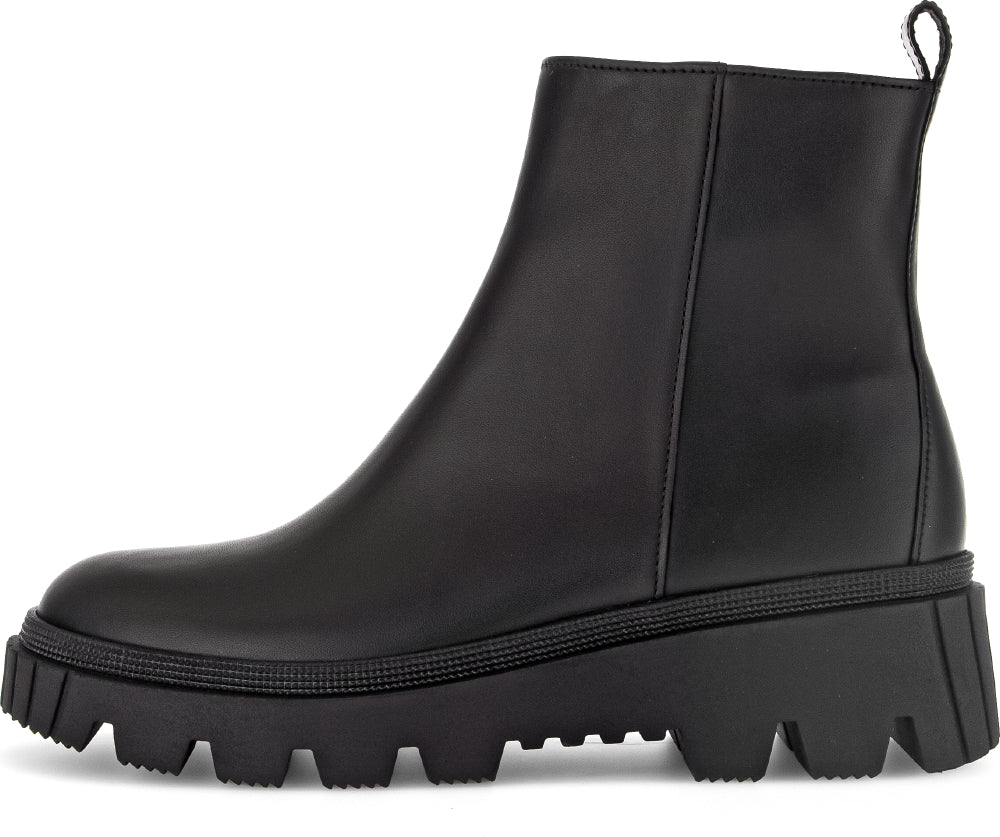 Gabor Black Leather Ankle Boot