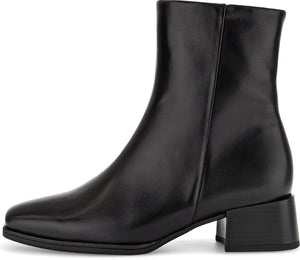 Gabor Black Leather Bootie