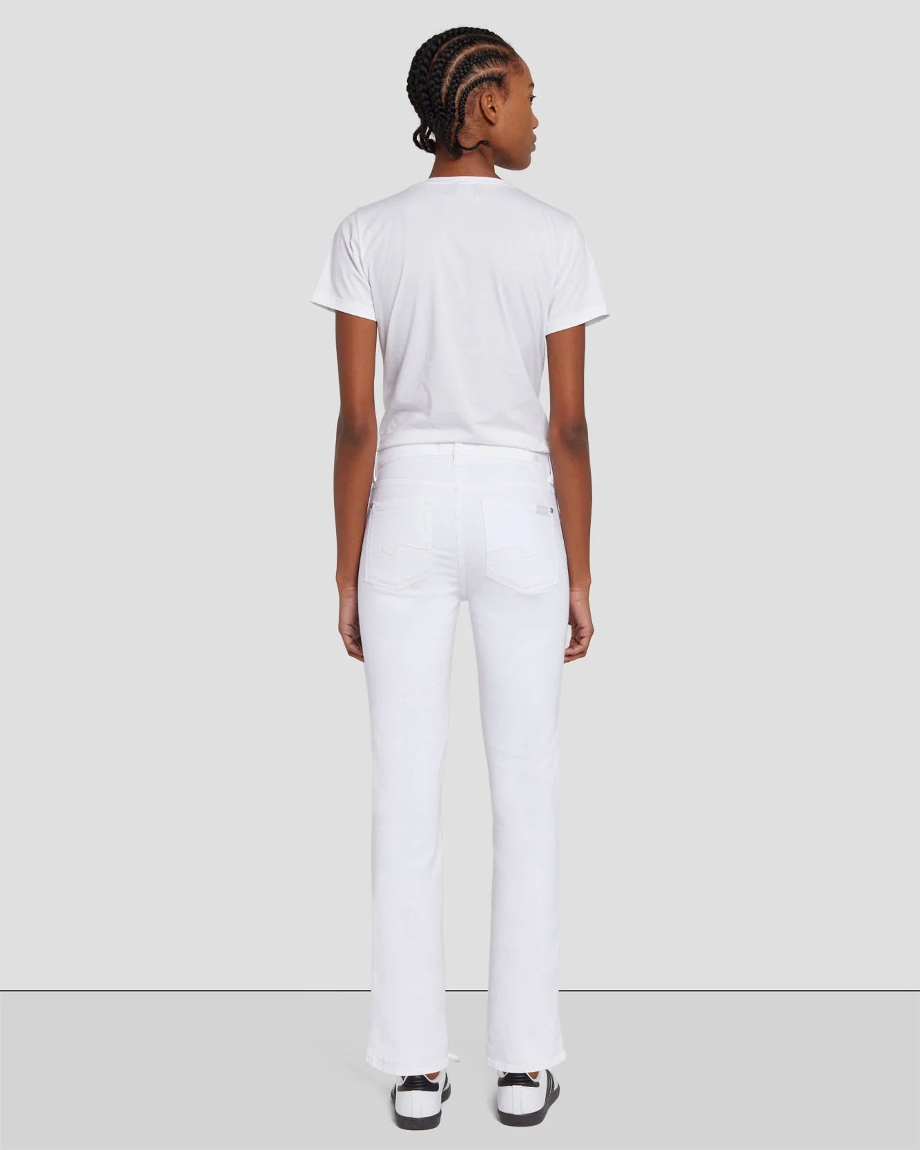Kimmie Cropped Straight in Clean White