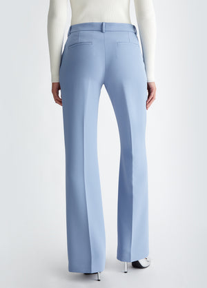 Flared Crepe Trousers