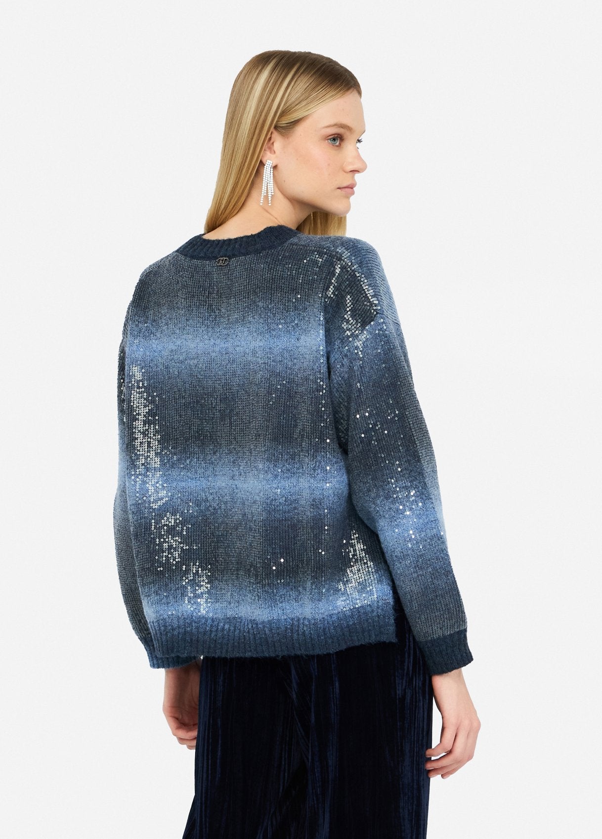 Sequin Crewneck Sweater