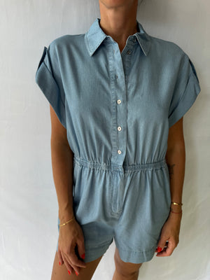 Light Denim Romper