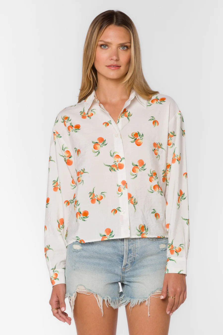 Ellery Peach Boxy Blouse