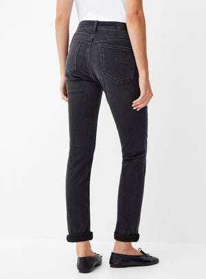 Kathleen Slim Boyfriend Smoke Grey