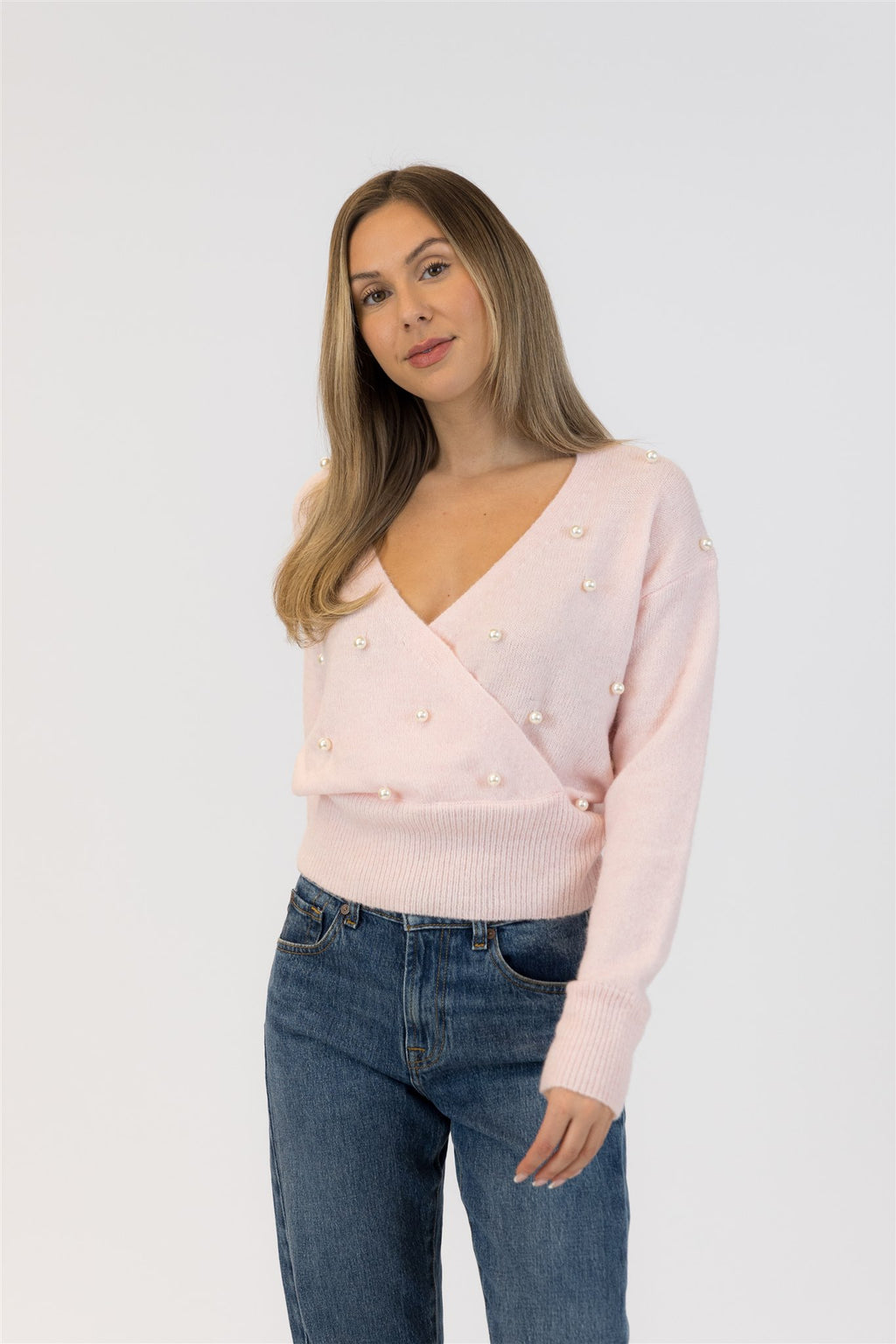 Azalea Eco Pearl Wrap Sweater