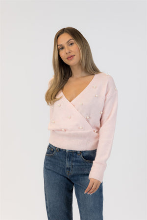 Azalea Eco Pearl Wrap Sweater