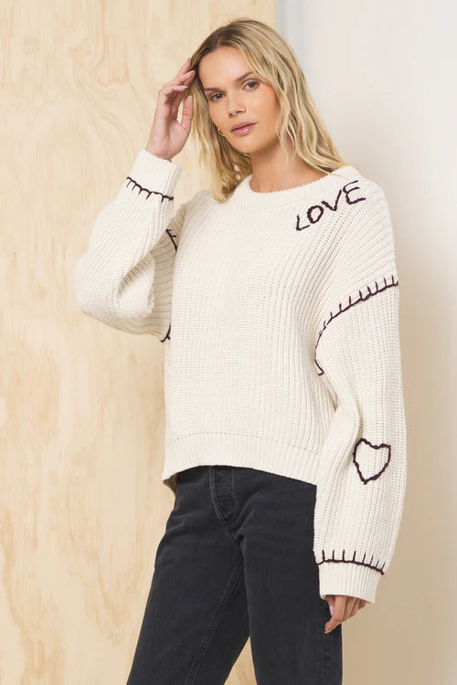 Whipstitch Detail Sweater