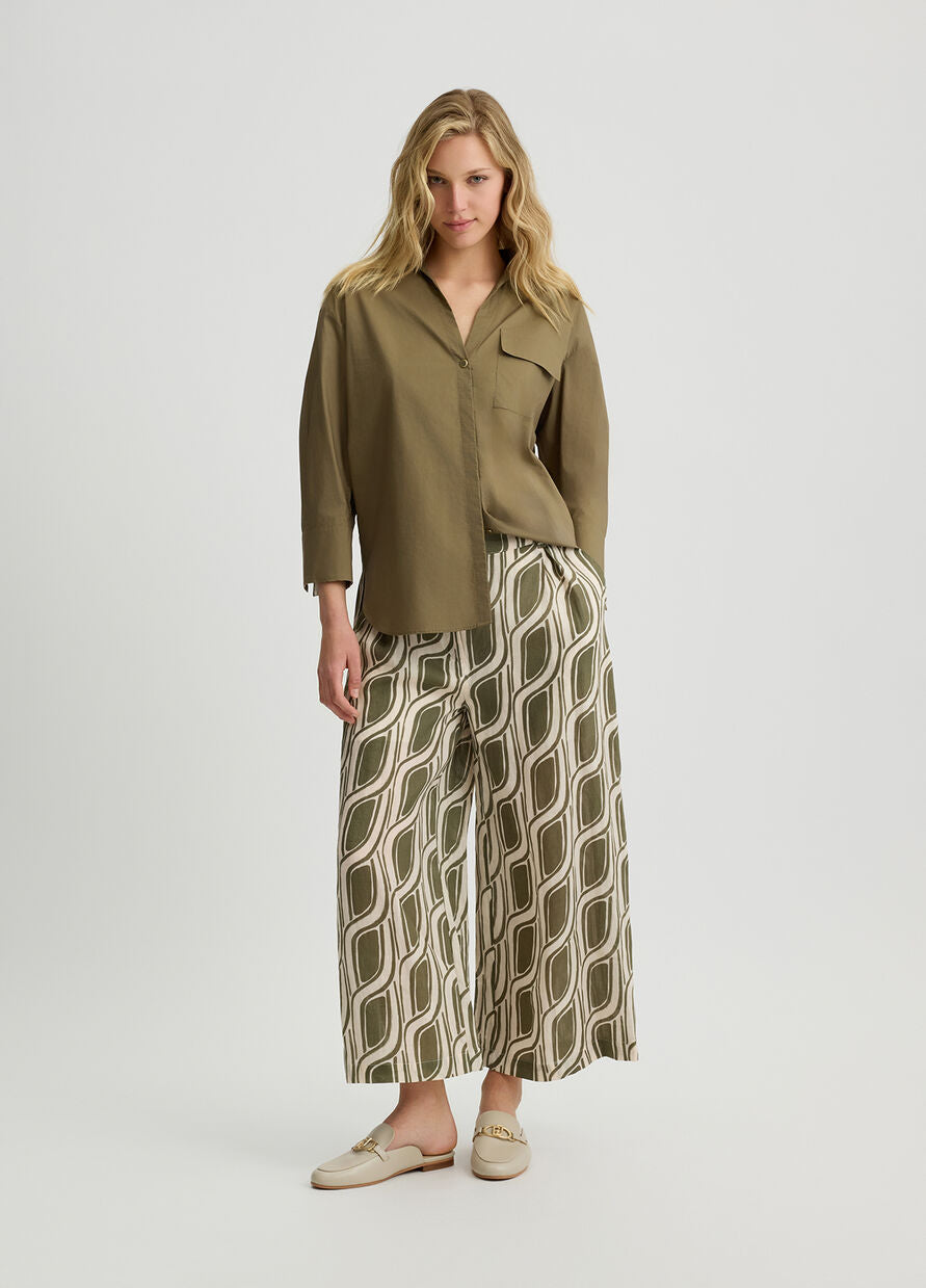 Link Print Crop Pant