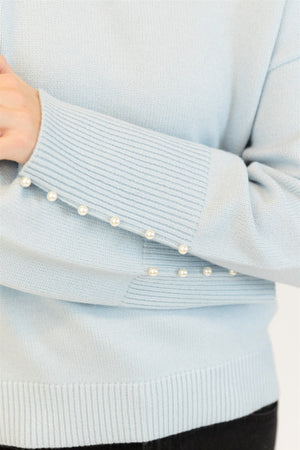 Bailey Crewneck Pearl Detail Pullover