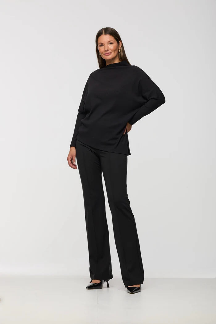 Rib Asymmetrical Sweater