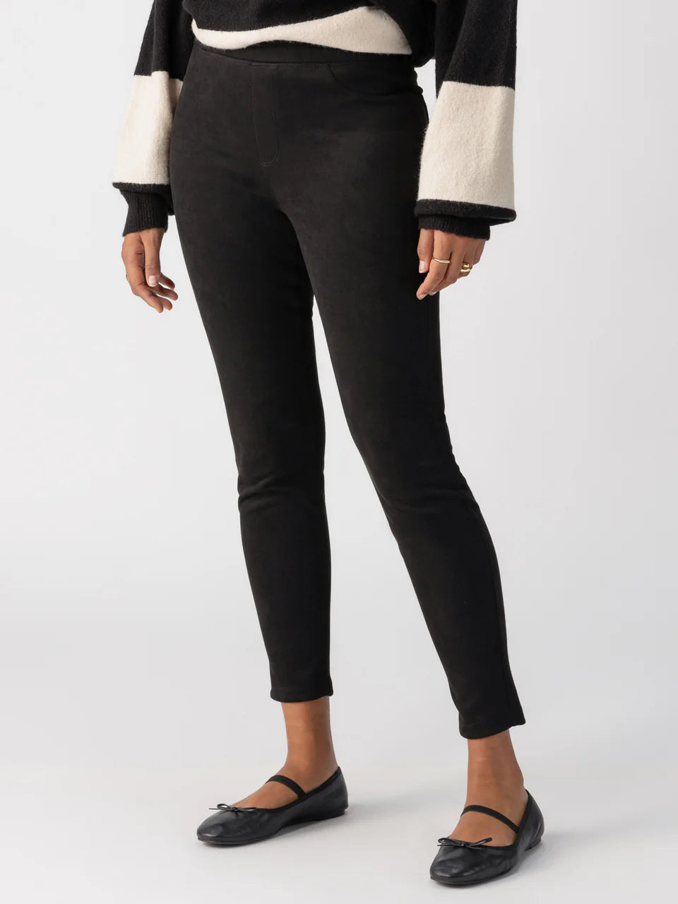 Faux Suede Runway Legging