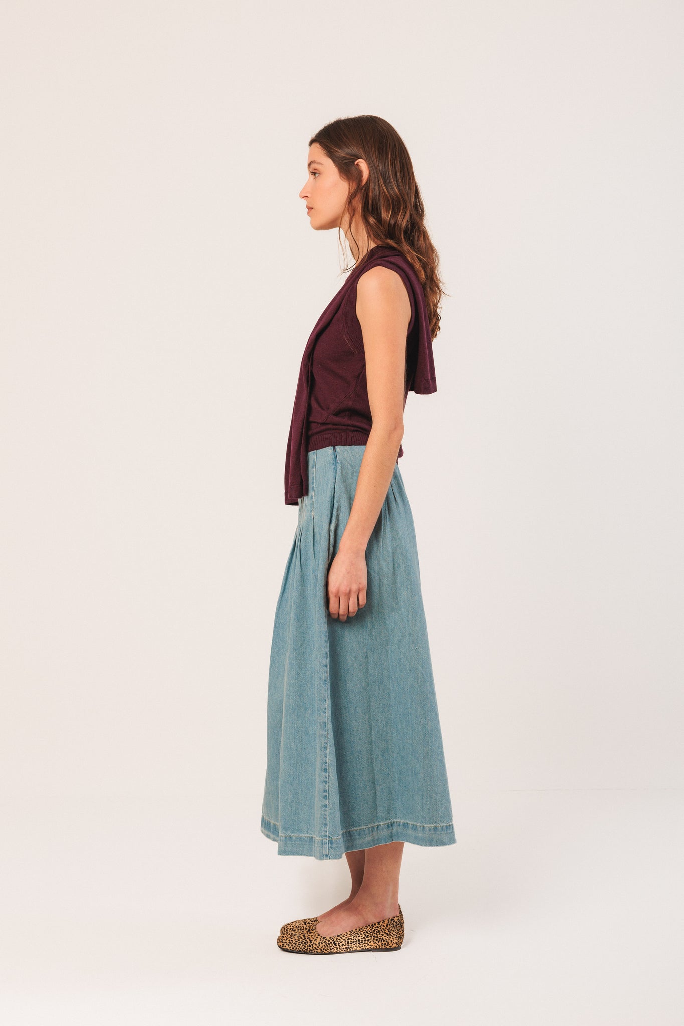 Vest With Tied Sweater Detail