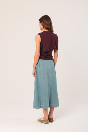 Vest With Tied Sweater Detail