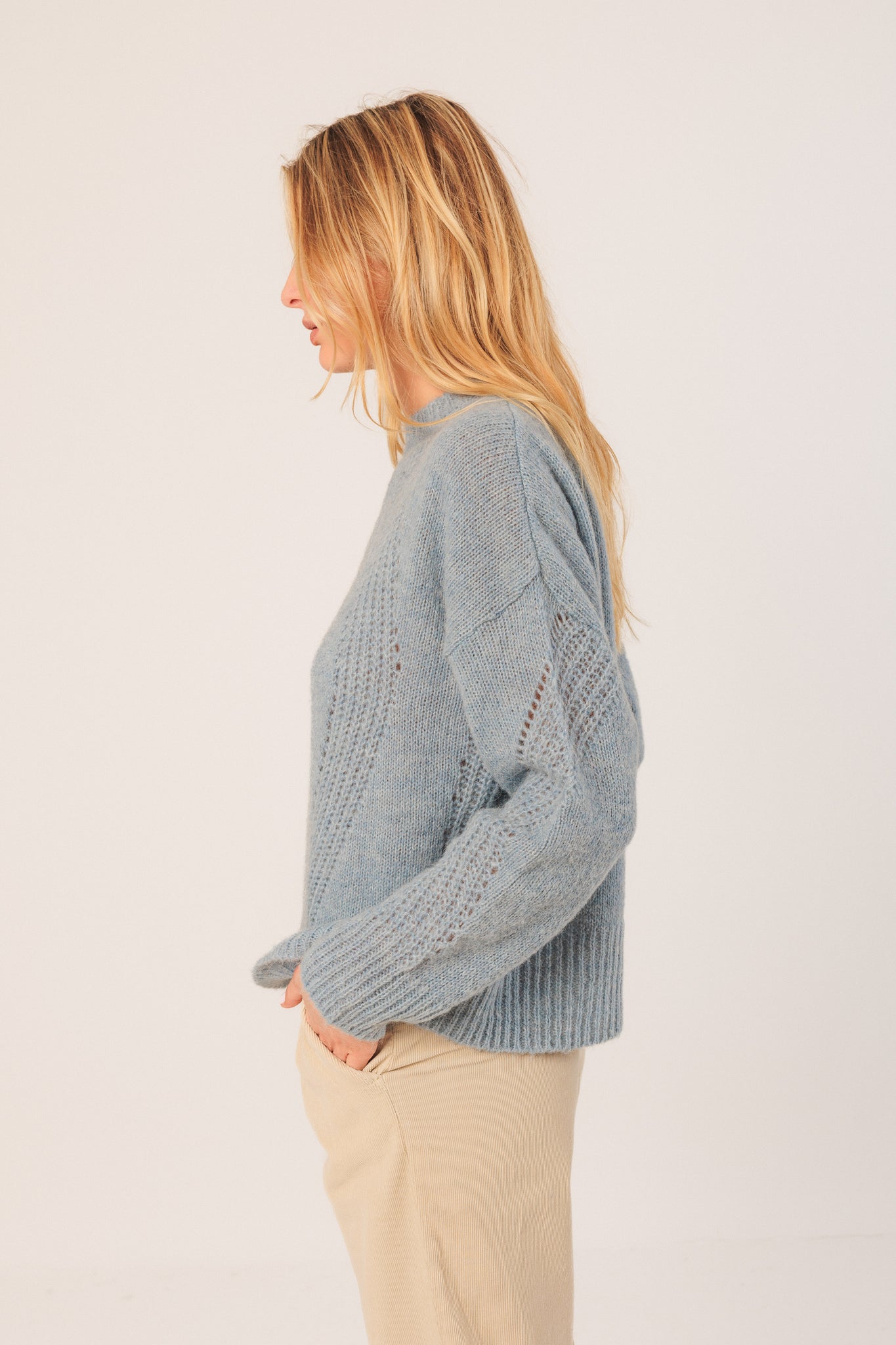 Loose-Knit Wool Sweater