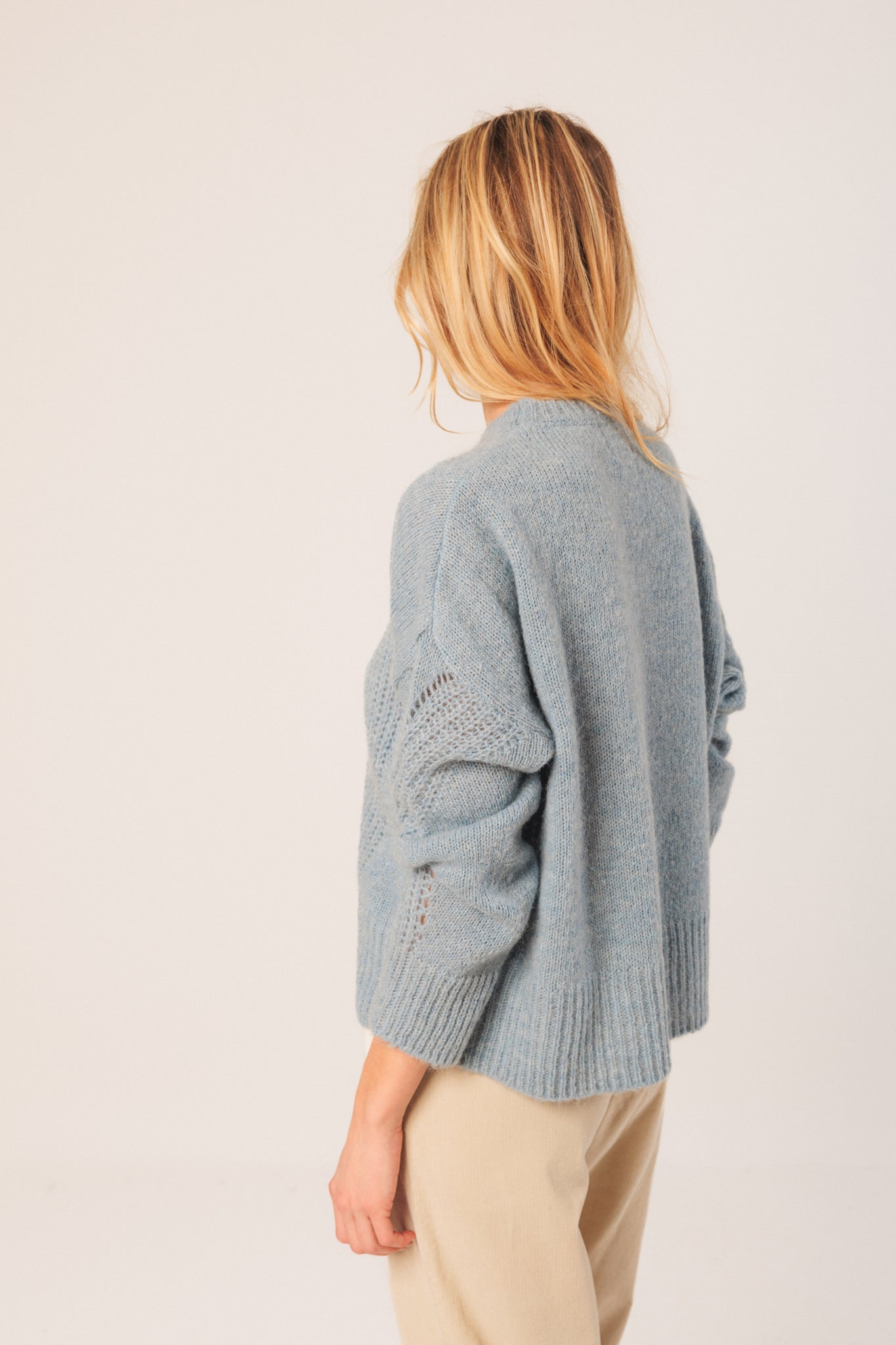 Loose-Knit Wool Sweater