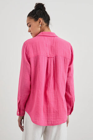 Hibiscus Cotton Gauze Ellis Shirt
