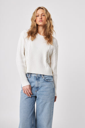 Julien Crewneck Braided Sweater