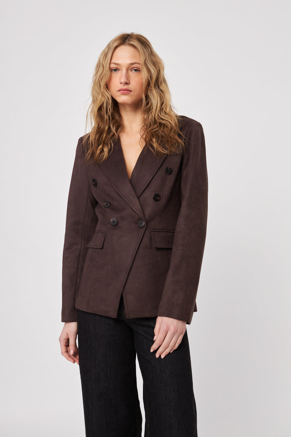 Orson Brown Suede Blazer
