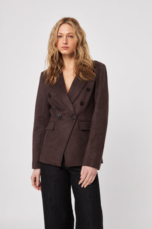 Orson Brown Suede Blazer