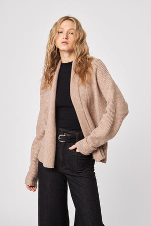 Noah Latte Shawl Cardigan