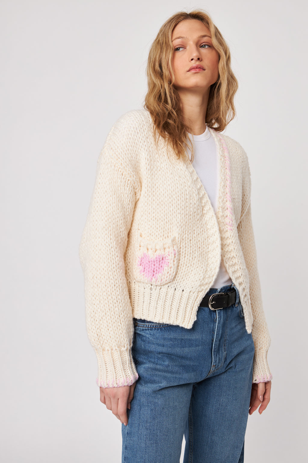 Kendrick Chunky Heart Cardigan