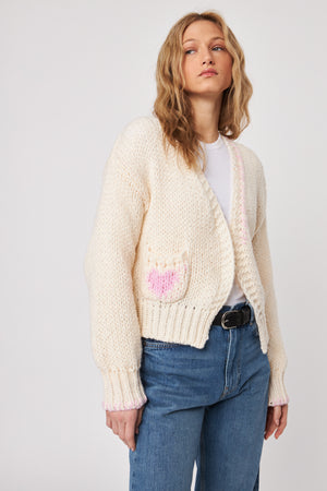 Kendrick Chunky Heart Cardigan