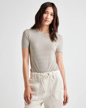 Striped Bamboo Short Sleeve Tee