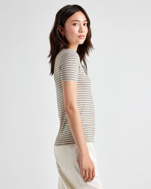 Striped Bamboo Short Sleeve Tee