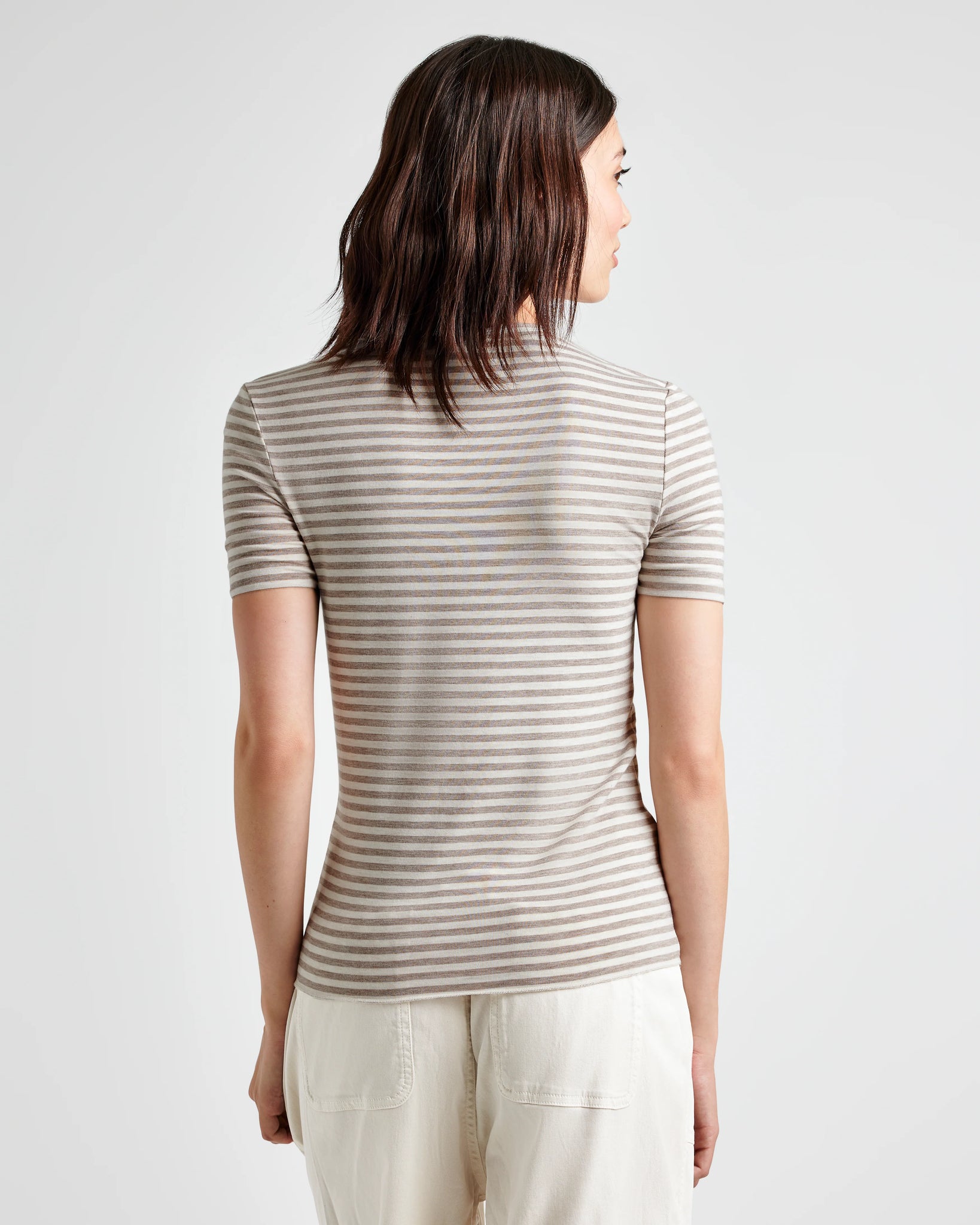 Striped Bamboo Short Sleeve Tee