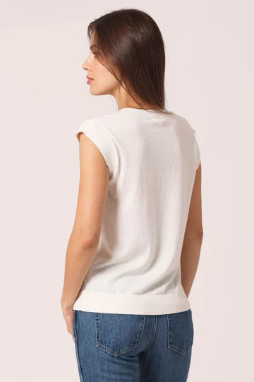 Supima Cotton Scoop Neck Cap Sleeve Top